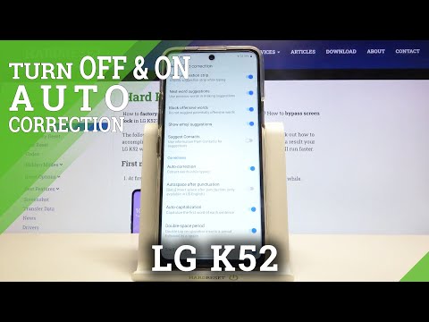 LG K52 – Enable & Manage Text Auto-Correction Feature