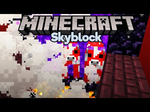 Portal-Powered Mooshroom Farm! ▫ Minecraft 1.15 Skyblock (Tutorial Let's Play) [Part 28]
