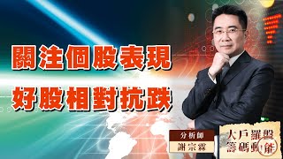 關注個股表現 好股相對抗跌｜大戶羅盤籌碼動能 ｜謝宗霖 (圖)