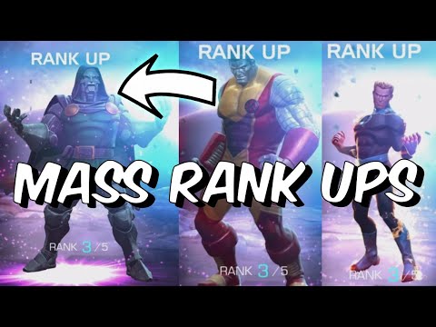 7 New 6 Star Rank 3 Champions! - MASS 6 STAR RANK UP VIDEO - Marvel Contest of Champions