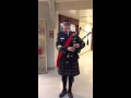 CSC Pipes & Drums with Melanie performing Amazing Grace at
