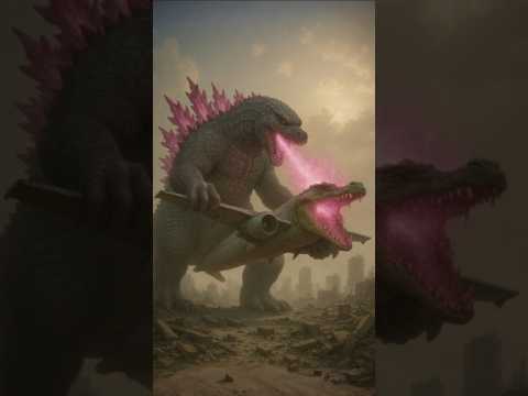 godzilla vs bombardilo crocodillo #godzilla #monster #godzillakingofmonsters