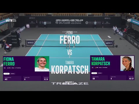 (WC) Fiona Ferro (FRA) vs Tamara Korpatsch (GER) - Game, Set, Match