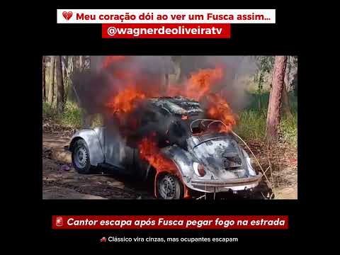 Nota de falecimento por Wagner De Oliveira ￼🚗🔥 FUSCA PEGA FOGO E É DESTRUÍDO EM MG