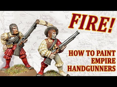 How to paint Empire State Troops: Handgunners! Warhammer: The Old World tutorial