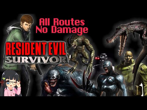 4K Resident Evil Survivor - No Damage + All Routes + All Guns Full Walkthrough
