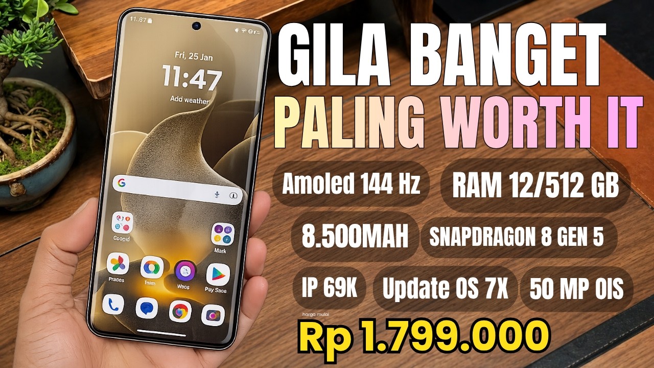 MENDING INI AJA‼️RAM 12/512 GB, 8.500MAH | HP TERBAIK MEI 2026 -Versi Pan Channel