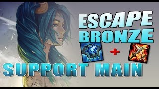 Get out of Bronze/Silver as Support Main, climbing to Platinum [LOL S7] - Unleash The Monkey (UTM)