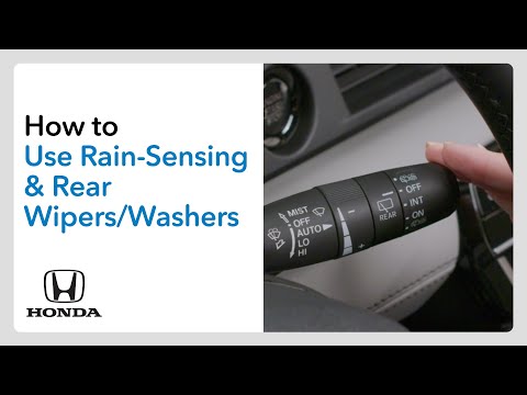 How to Use Rain-Sensing & Rear Wipers/Washers