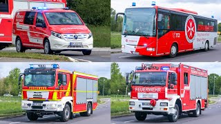[Flugunfall | MANV 50] Feuerwehr und Rettungsdienst zur Großübung am Flugplatz Egelsbach
