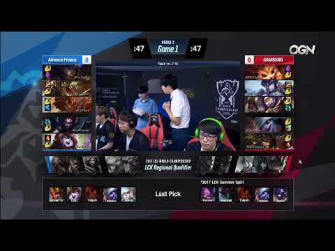 AFS Kramer pick Kog'maw và hủy diệt SamSung |Tranh vé CKTG khu vực LCK | AFS vs SSG