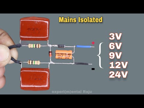 Mains Isolated Power supply | 220 volt to 3/6/9/12/24 v. DC LED driver Circuit - Multi Output