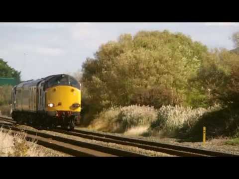 Prestatyn 22.9.2013 - DRS Class 37 37607 37259 on Test train