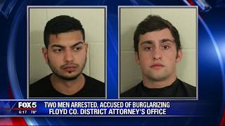 Two men accused of burglarizing Floyd Co  DA office