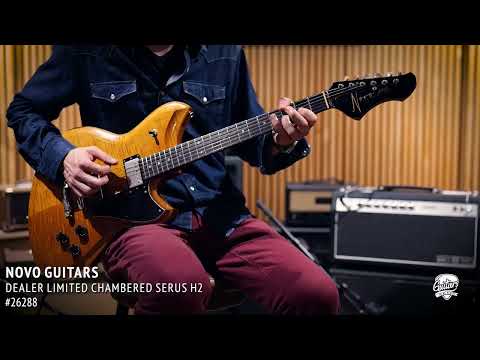 Novo Dealer Limited Chambered Serus H2 Guitar – Amber image 11