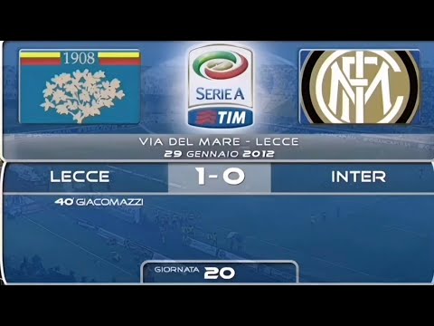 Lecce-Inter 1:0, 2011/12 - highlights (Guillermo Giacomazzi)