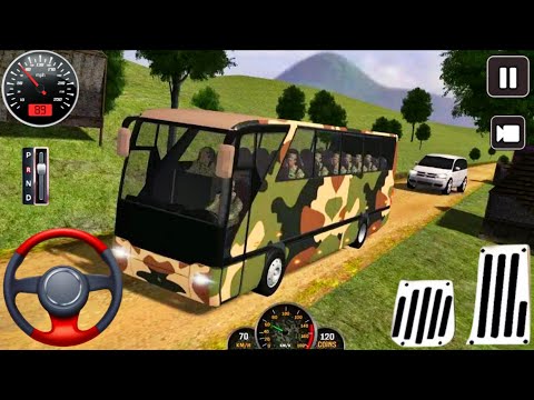 Real Army Bus Driver Games 2025 | US Army Transport Bus Driving Game 3D | Android GamePlay