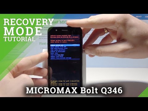 Recovery Mode MICROMAX Bolt Q346 - How to Enter & Quit Recovery Mode