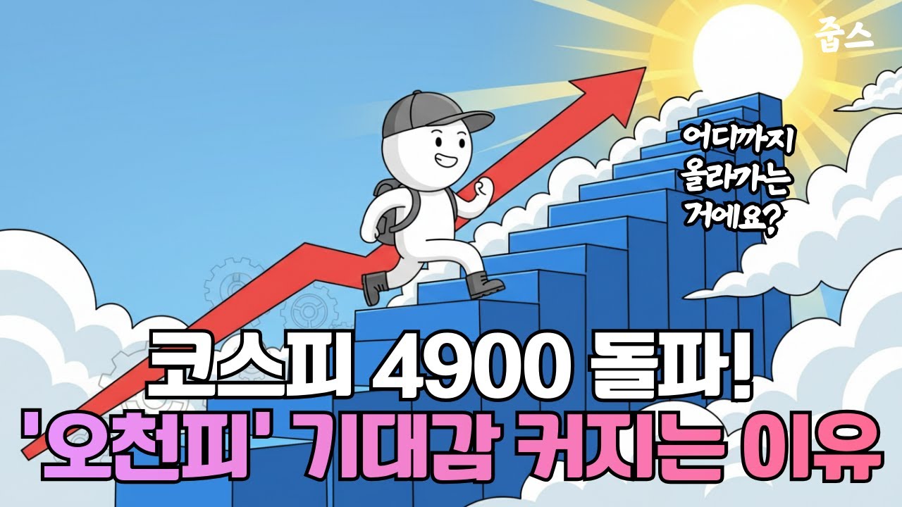 코스피 4900 돌파!'오천피' 기대감 커지는 이유 종합 정리