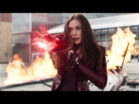 Iron Man Vs Scarlet Witch - Airport Battle Scene – Captain America Civil War (2016) IMAX Movie CLIP