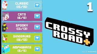 Crossy Road+ - Unlocking EVERYTHING (Part 1) Classic, Dinosaurs, Dogs, Amphibians, and Ocean Parks!