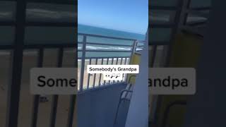 Grandpa pulled out the binoculars