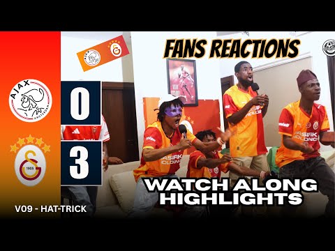 AJAX 0 - 3 GALATASARAY - WATCH ALONG HIGHLIGHTS | V09 HAT-TRICK [ Champions League 2025/26 ]