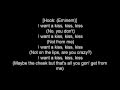 Bad Meets Evil - A Kiss - LYRICS on screen 