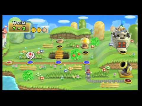 WikiCheats: New Super Mario Bros. Wii Warp Cannons Walkthrough