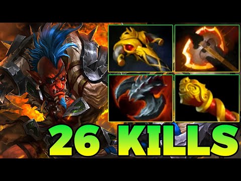 26 Kills Troll Warlord !! Troll Warlord Dota 2 Safelane Pro Gameplay Guide Build 7.39 7.40