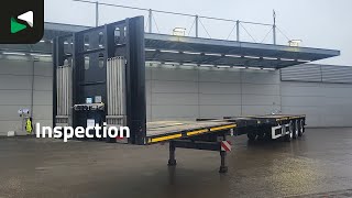 العربات نصف المقطورة عربة مقطورة مسطحة Doll P3H-Z18 Remote Control Twistlocks 3x Steering Extendable1280cm | صورة 4 - Autoline