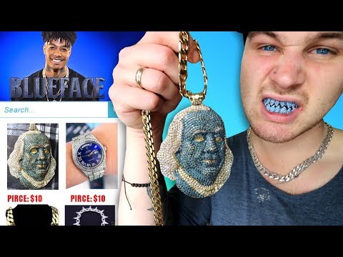 I Bought THE CHEAPEST BlueFace Rapper Chains And Merch!! Video