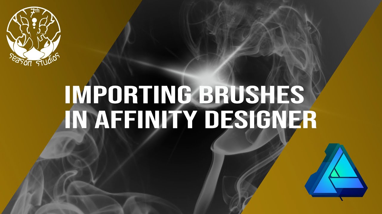 Affinity mastery in 3 minutes  Importing brushes plus 4 free brushes
