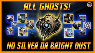 Destiny 2 - How to Get Every Ghost Shell Without Bright Dust Or Silver!!