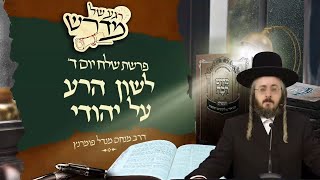 הרב מנחם מנדל פומרנץ | רגע של מדרש - יום ד' פרשת שלח • לשון הרע על יהודי •