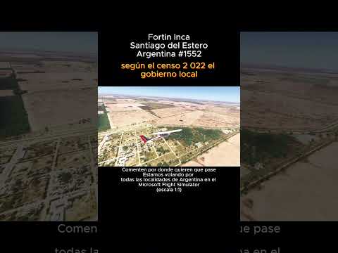 Fortin Inca, Santiago del Estero desde el Microsoft Flight Simulator #fortininca #santiagodelestero