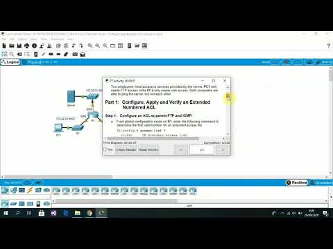 4.2.2.10 Packet Tracer   Configuring Extended ACLs Scenario 1