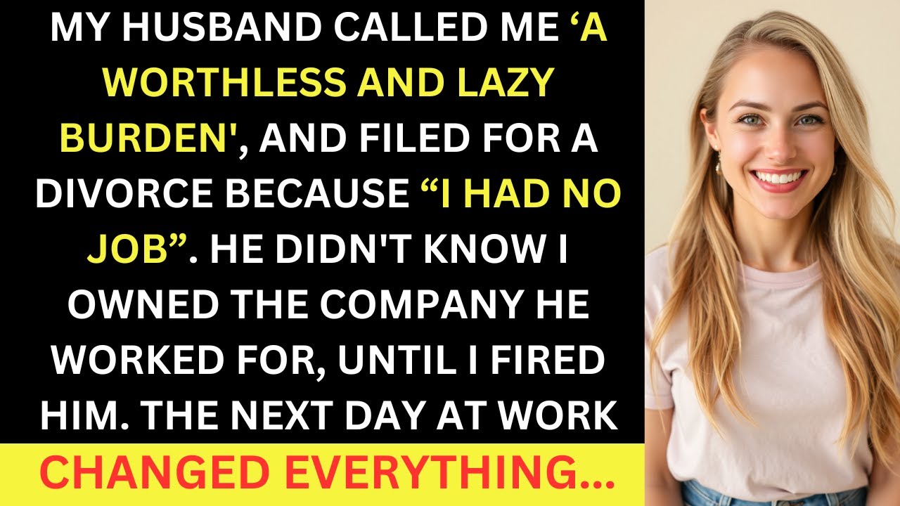 Husband Called Me a Worthless And Lazy Burden and Divorced Me for Being 'Jobless'—Until I Fired Him