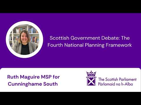 Scottish Government Debate: The Fourth National Planning Framework