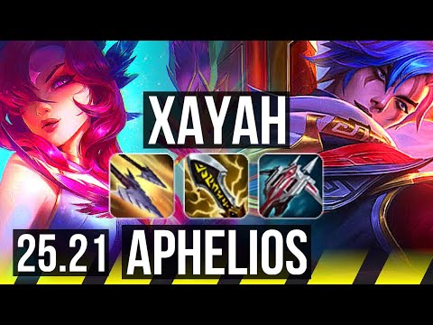 XAYAH & Rakan vs APHELIOS & Nautilus (ADC) | 10/2/8, Godlike | EUW Master | 25.21