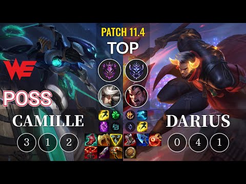 WE Poss Camille vs Darius Top - KR Patch 11.4