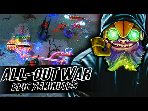 TINKER - EPIC 75MINUTES ALL-OUT WAR | Dota 2 Tinker Gameplay
