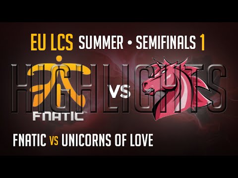 Fnatic vs Unicorns of Love Game 1 HIGHLIGHTS | PLAYOFFS SEMI FINAL EU LCS Summer S5| FNC vs UOL G1