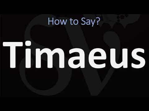 How to Pronounce Timaeus? (CORRECTLY)