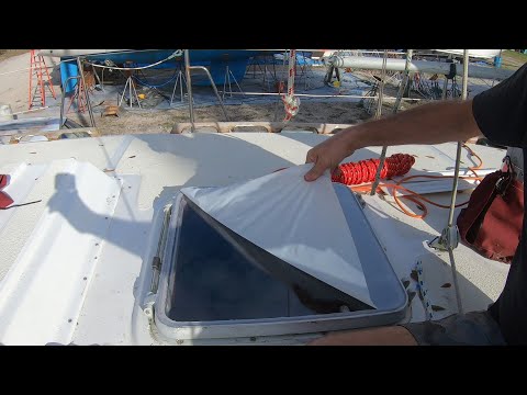 Re-bedding Sailboat Hatches during refit - Log Entry - 92 - Knot Vanilla