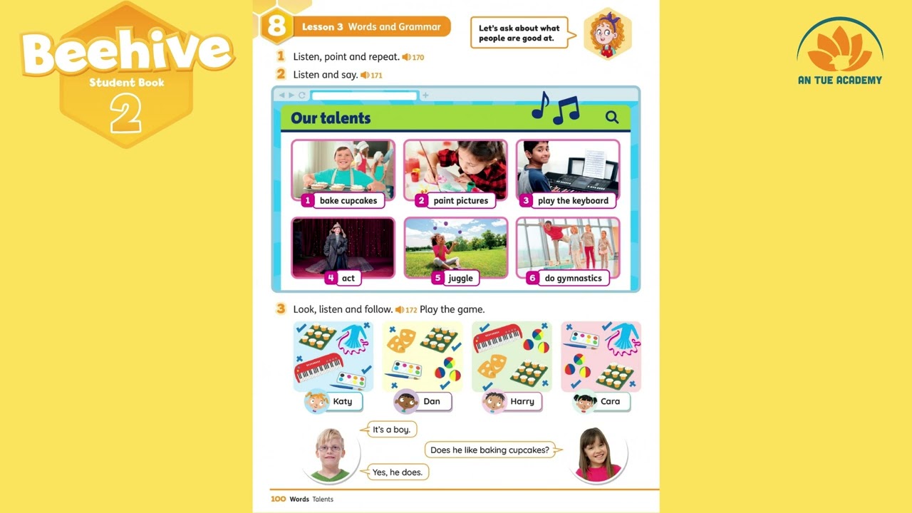 Beehive 2 - Student book - Unit 8: My talents.