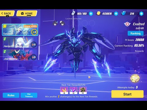 Honkai Impact 3rd Sea-Memorial Arena Tonatiuh F2p Build Stygian Nymph