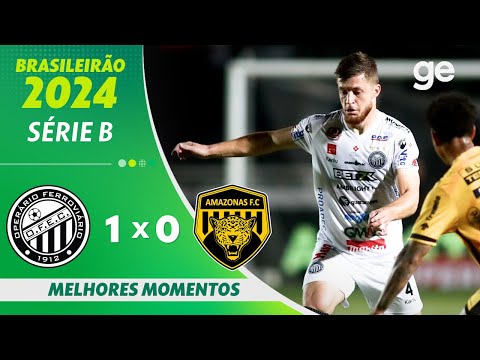 Gols e lances de Operário x Amazonas