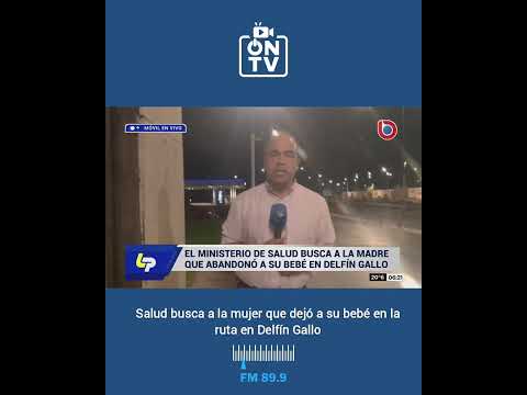 Salud busca a la mujer que dejó a su bebé en la ruta en Delfín Gallo
