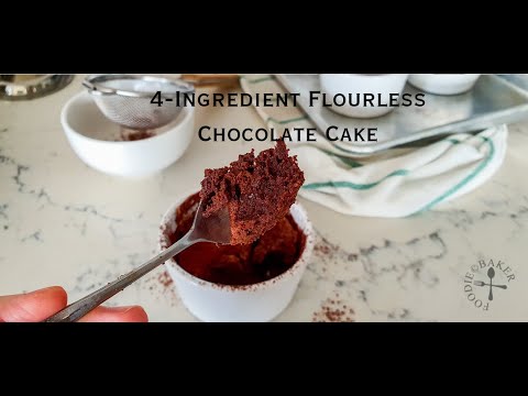4-Ingredient Flourless Chocolate Cake
